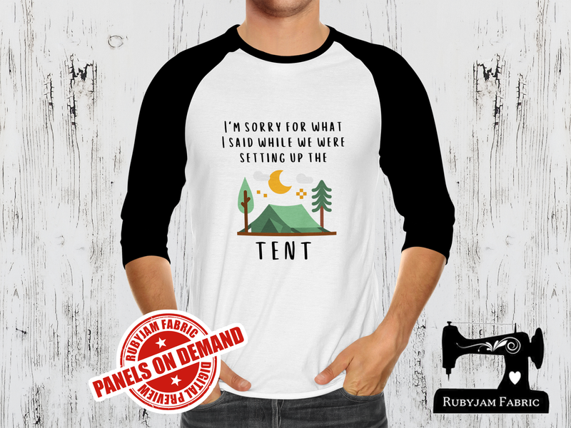 I'm Sorry (Setting Up Tent) - WHITE - Panels On Demand