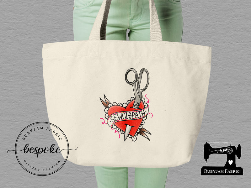 Sewciopath (Simple) - Tote Bag - Bespoke