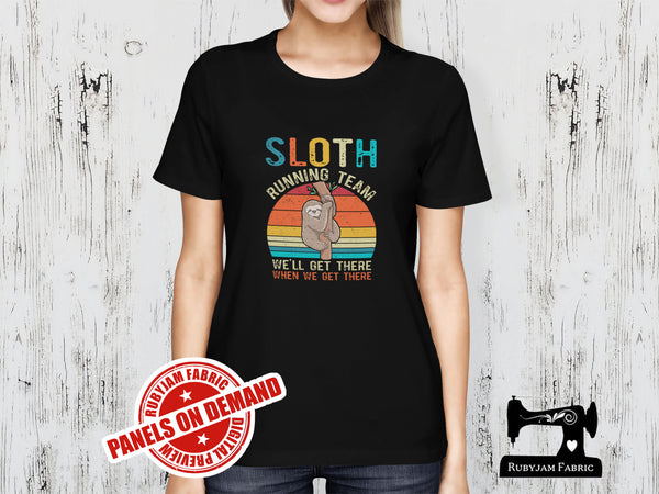 Sloth Running Team - BLACK - Panels On Demand