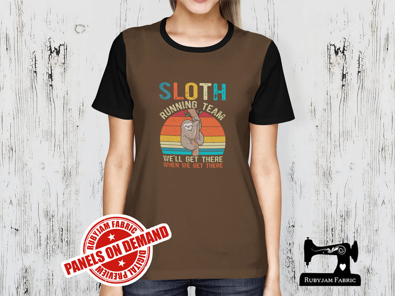 Sloth Running Team - BROWN - Panels On Demand