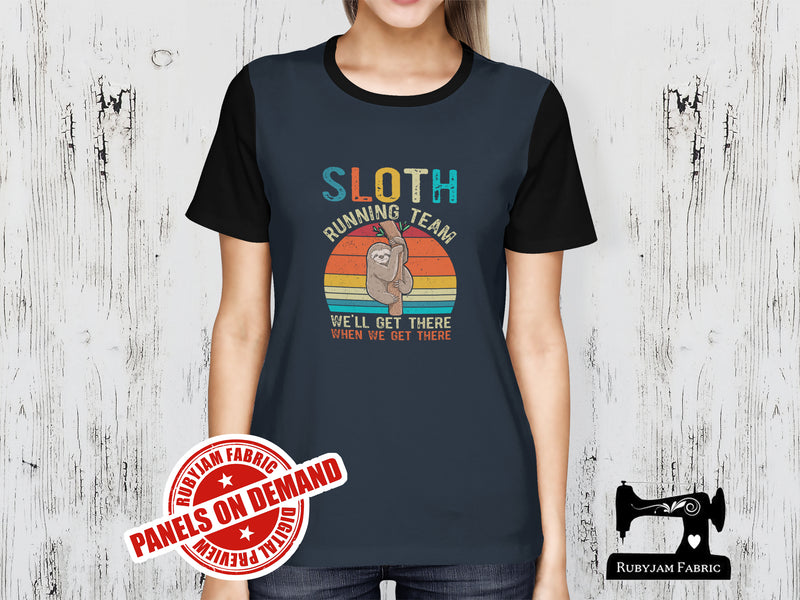 Sloth Running Team - NAVY BLUE - Panels On Demand
