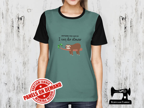 Anything You Can Do I Can Do Slower - SAGE GREEN - Panels On Demand