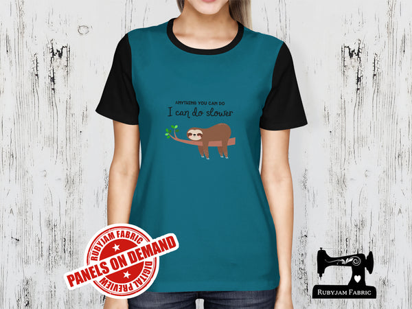 Anything You Can Do I Can Do Slower - TEAL BLUE - Panels On Demand