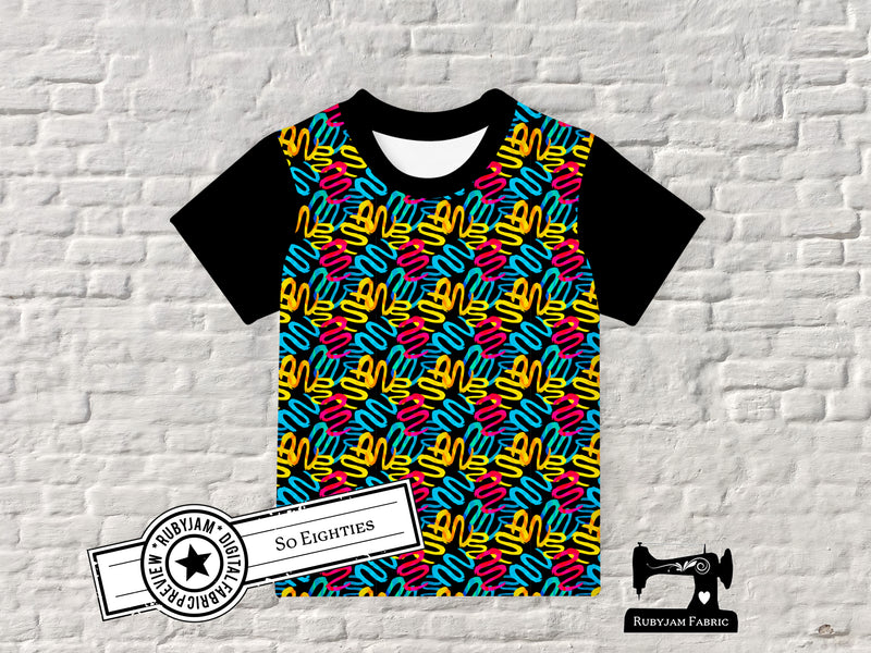 So Eighties - cotton lycra - 150cm wide - clearance