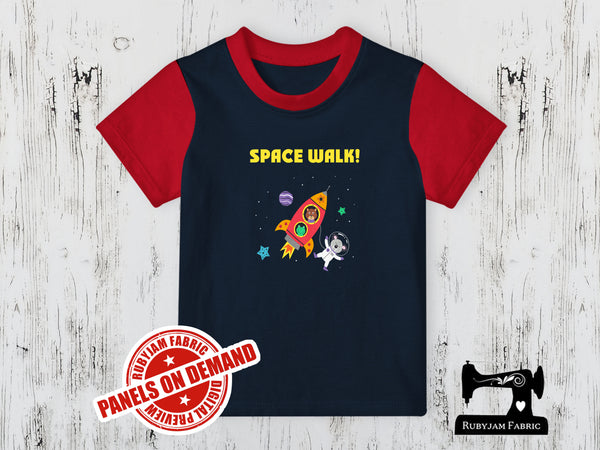 Space Walk! - NAVY BLUE - Panels On Demand