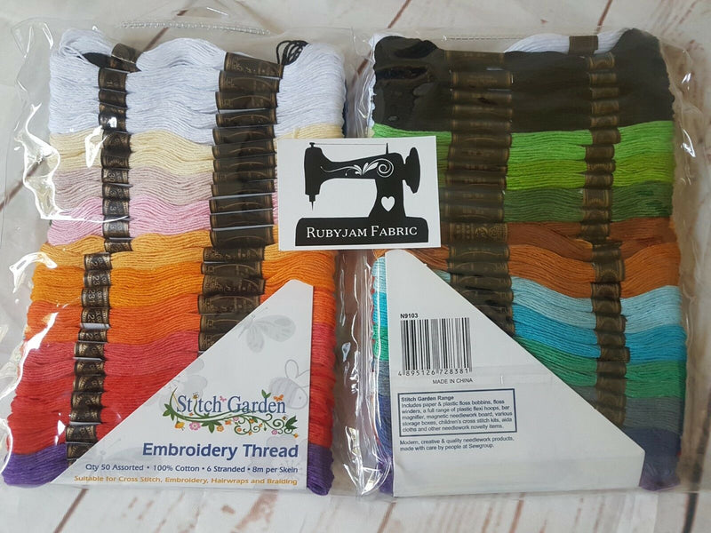 Stitch Garden, pack of 50 embroidery threads