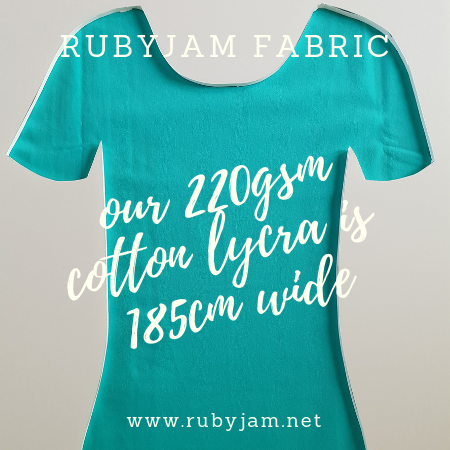 Mint Green - solid cotton lycra - 185cm wide - 220gsm