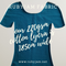 Teal Blue - solid cotton lycra - 185cm wide - 220gsm