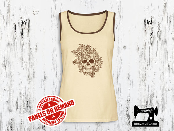 Vintage Skull - SAND BEIGE - Panels On Demand